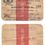 Club Membership Card 1945